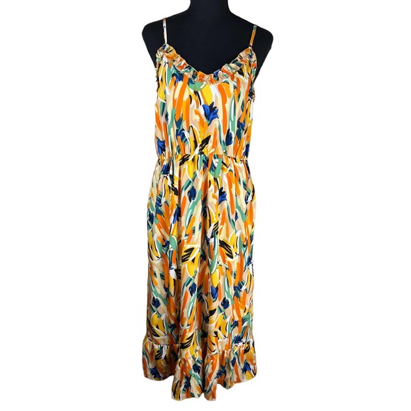 Dresses & Skirts - New Women's Floral Spaghetti Strap Dress Long Size XL